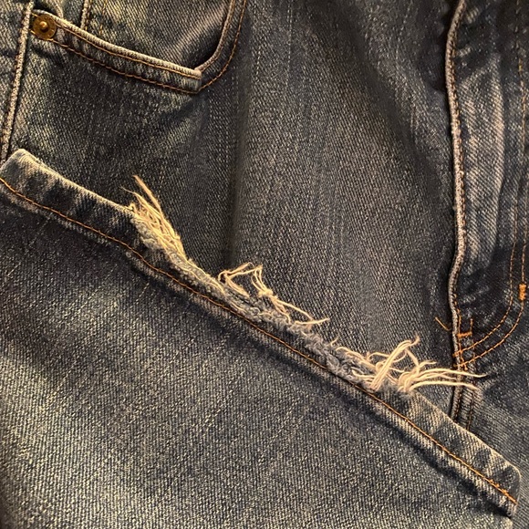 DKNY DENIM BLUE JEANS 2000s DKNY UNISEX DISTRESSED DENIM BLUE JEANS ⭐️⭐️⭐️⭐️⭐️ - Picture 7 of 13